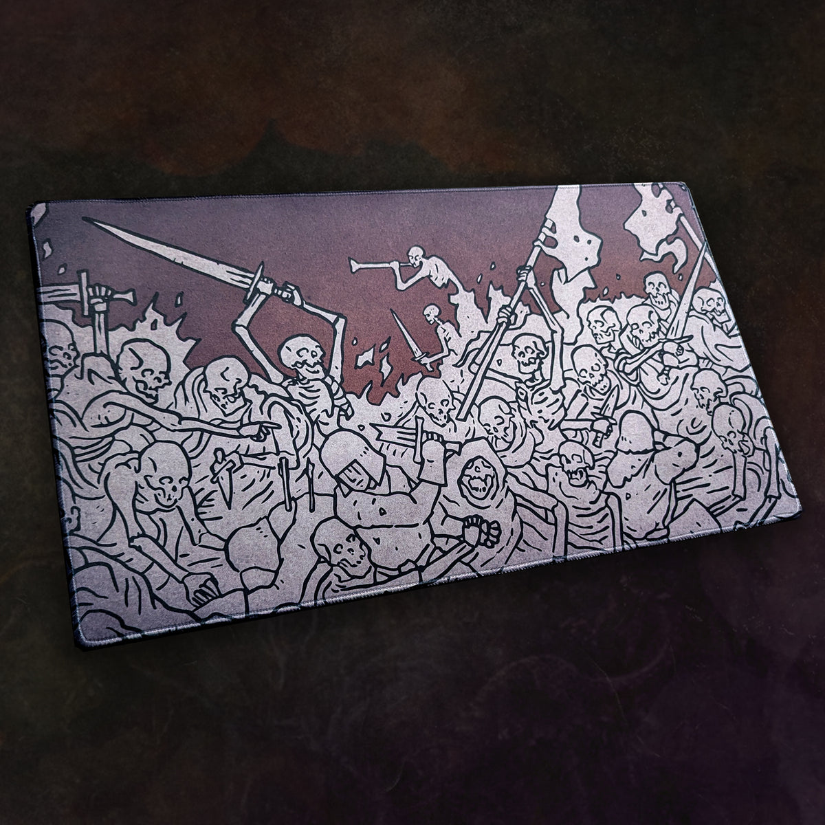 Archon Games Neoprene Playmat - Skeletons - Artwork by Adam Watts