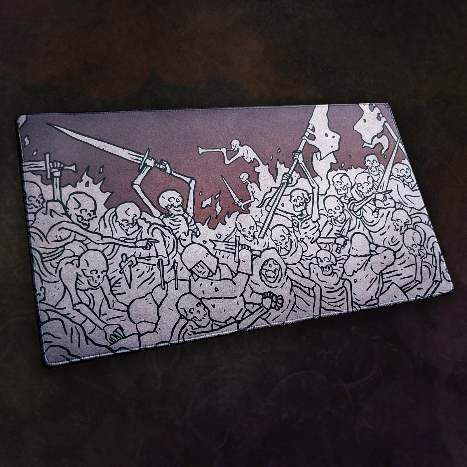 Archon Games Neoprene Playmat - Skeletons - Artwork by Adam Watts