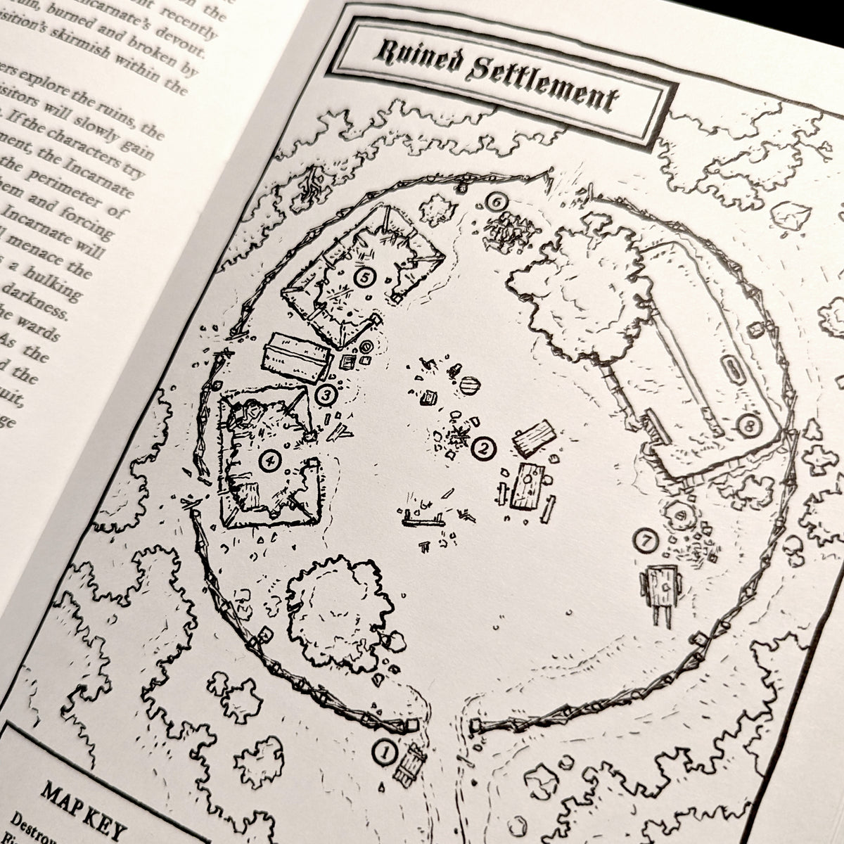 The Ruined Settlement - Map by Adam Watts