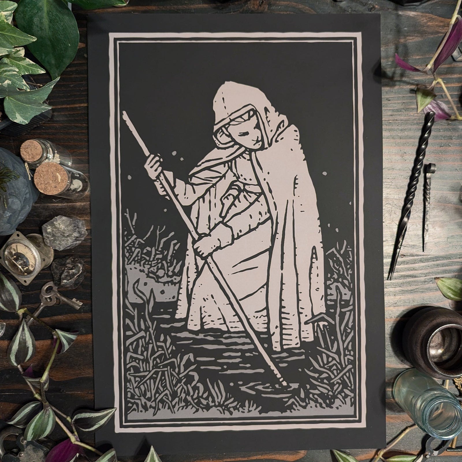 Cultist of the Mire Art Print by Adam Watts